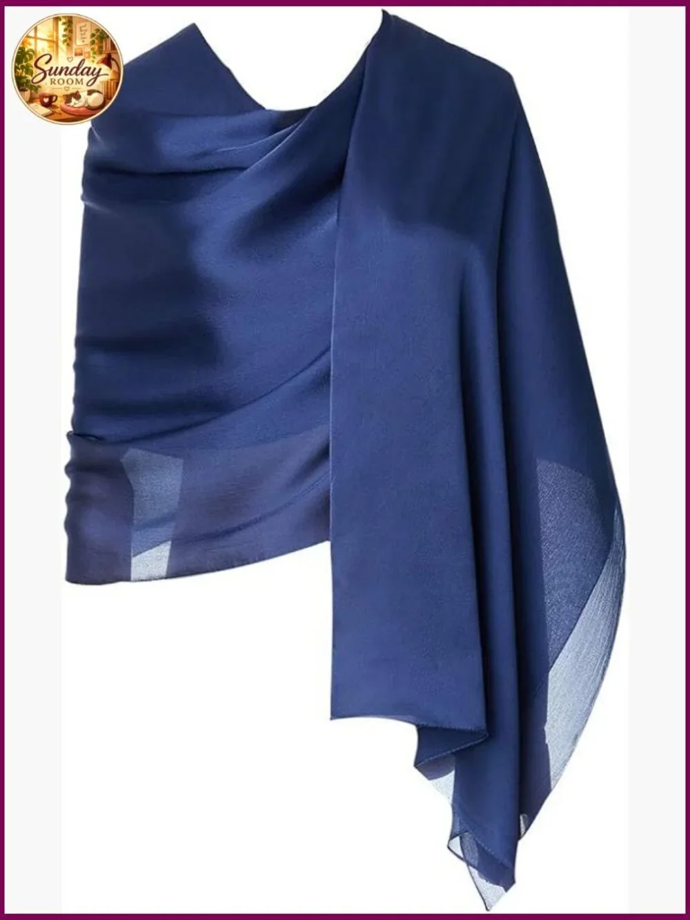 100% Silk Lightweight Long Scarf Shawl for Women
